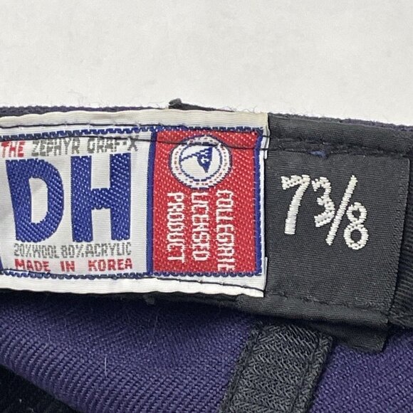 The Zephyr Graf X Washington Huskies Baseball Hat 7 3/8 Wool Blend Vintage - Picture 7 of 8